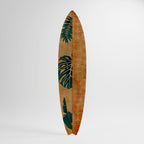 PALM LEAF SURFBOARD Dekorativ Surfbräda