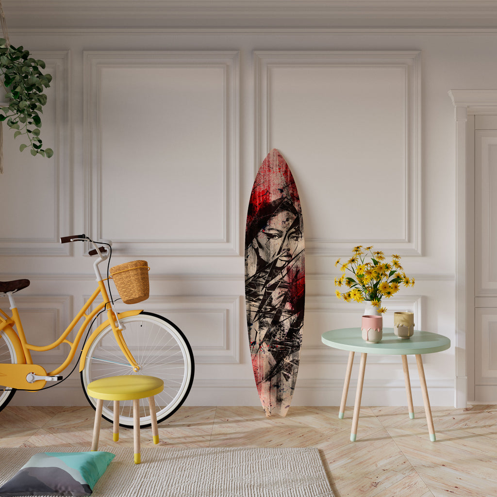 CRIMSON ECHO Dekorativ Surfbräda