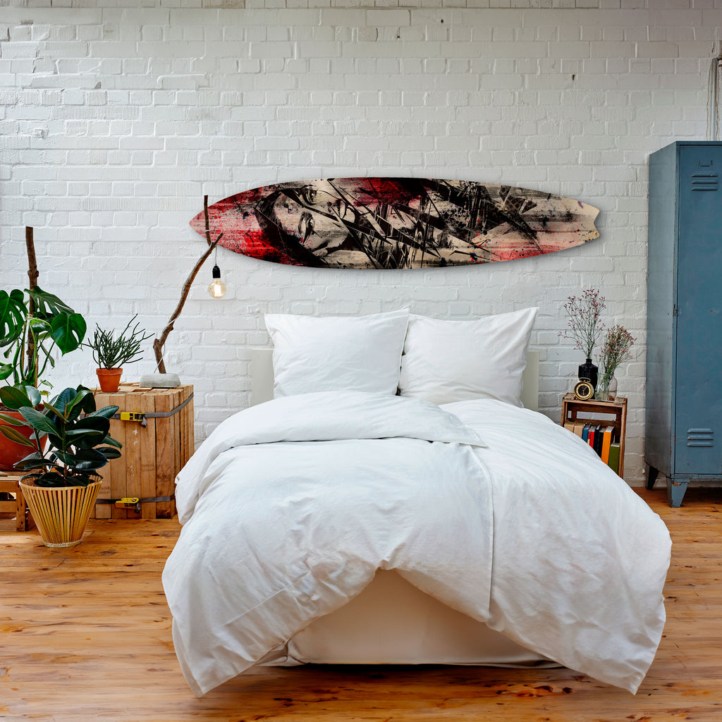 CRIMSON ECHO Dekorativ Surfbräda