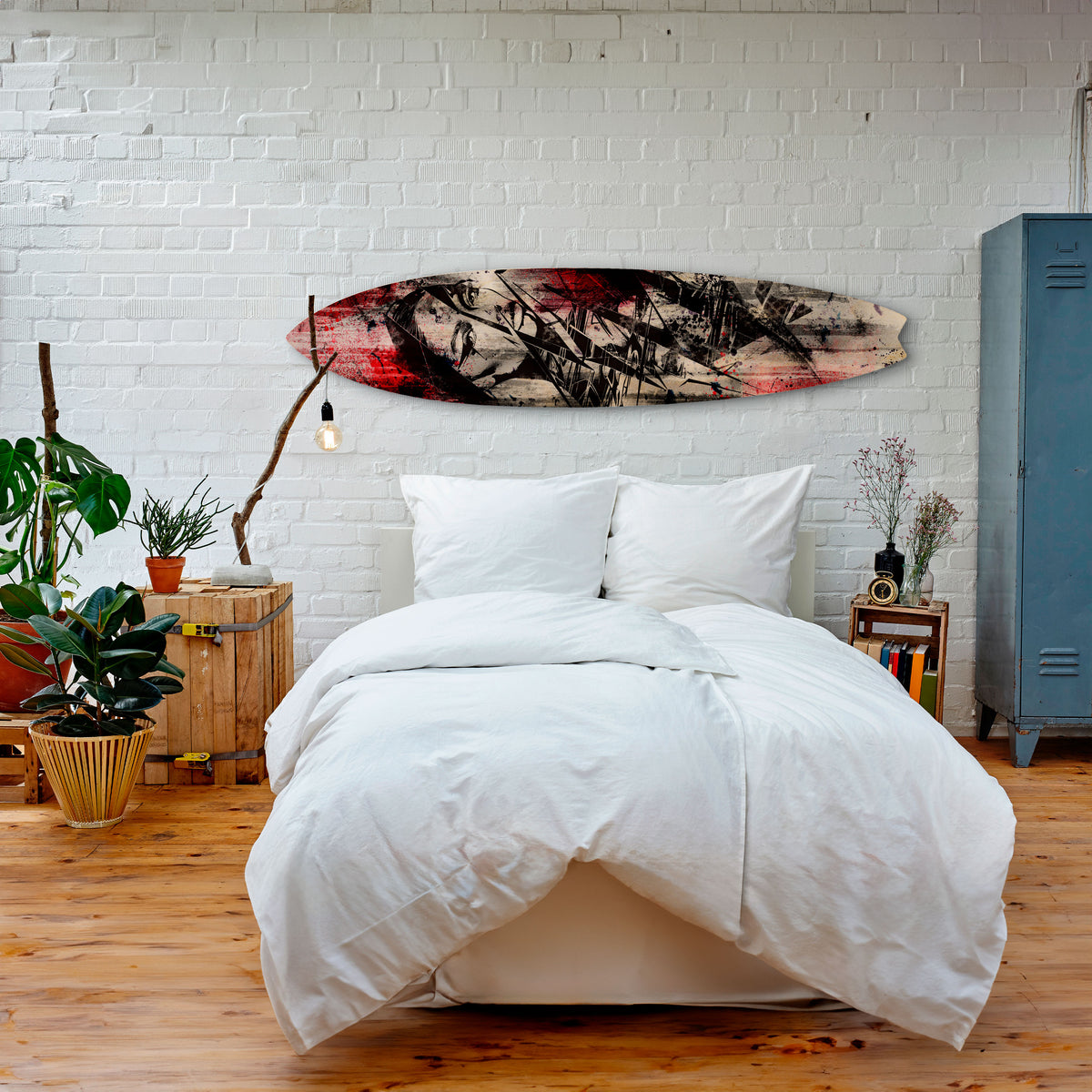 CRIMSON ECHO Dekorativ Surfbräda