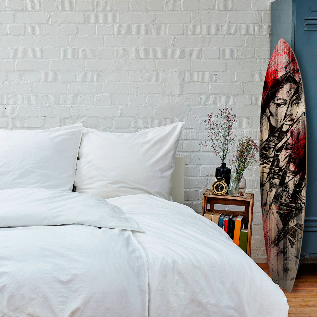 CRIMSON ECHO Dekorativ Surfbräda