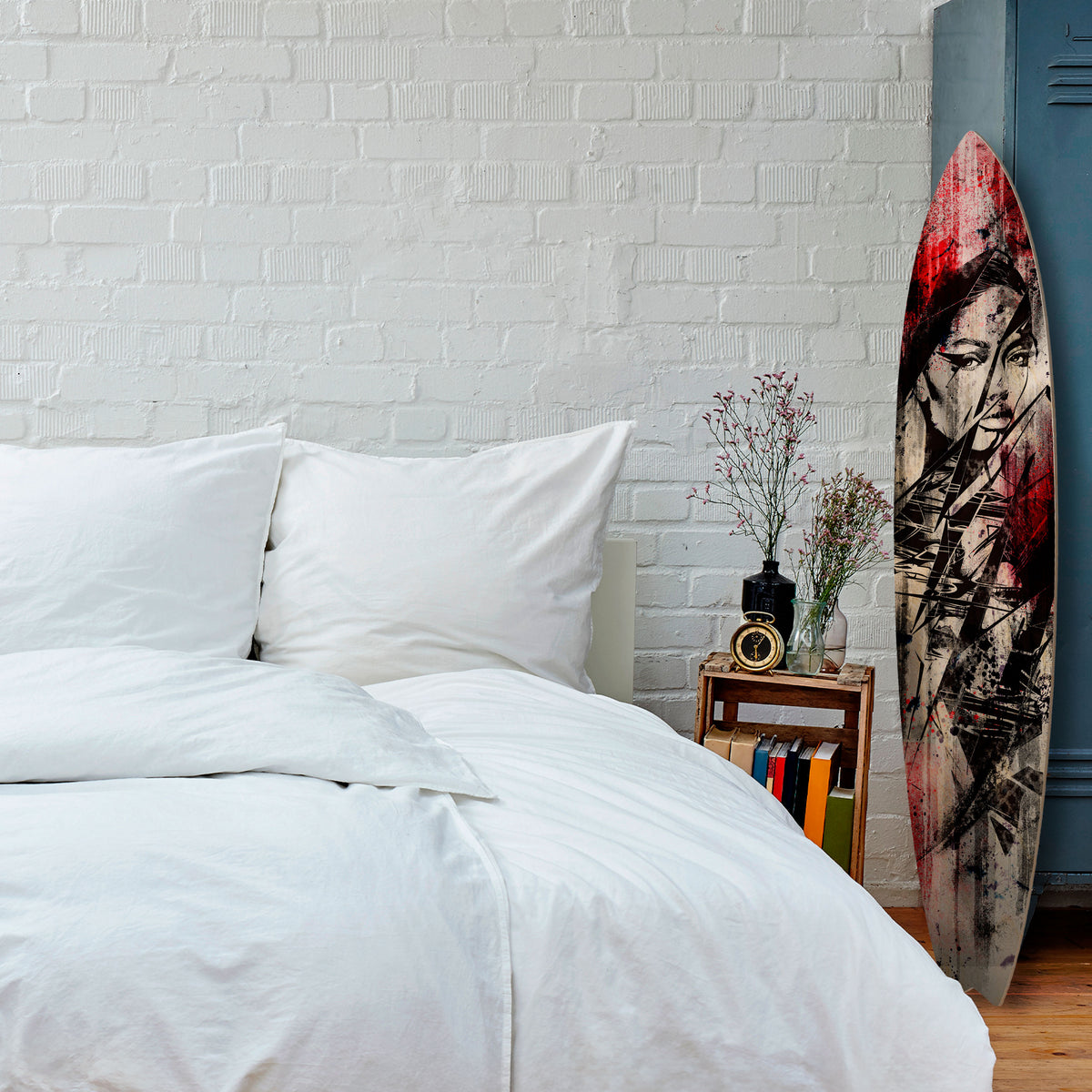 CRIMSON ECHO Dekorativ Surfbräda