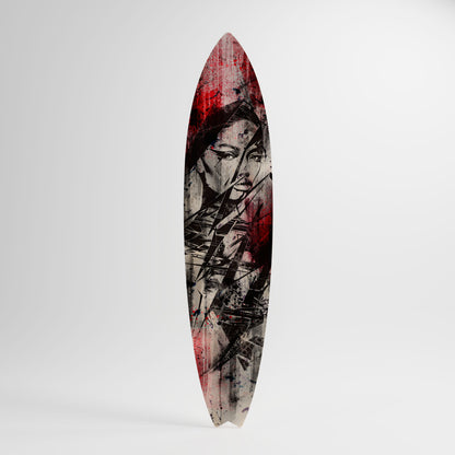 CRIMSON ECHO Dekorativ Surfbräda