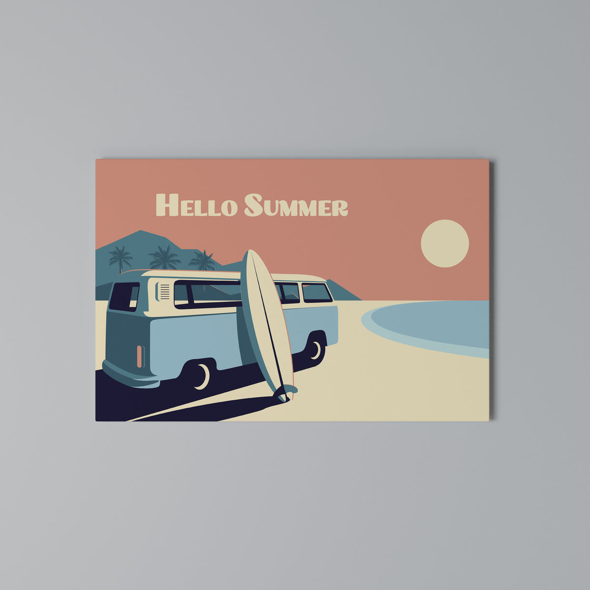 HELLO SUMMER Horizontal Canvas Print