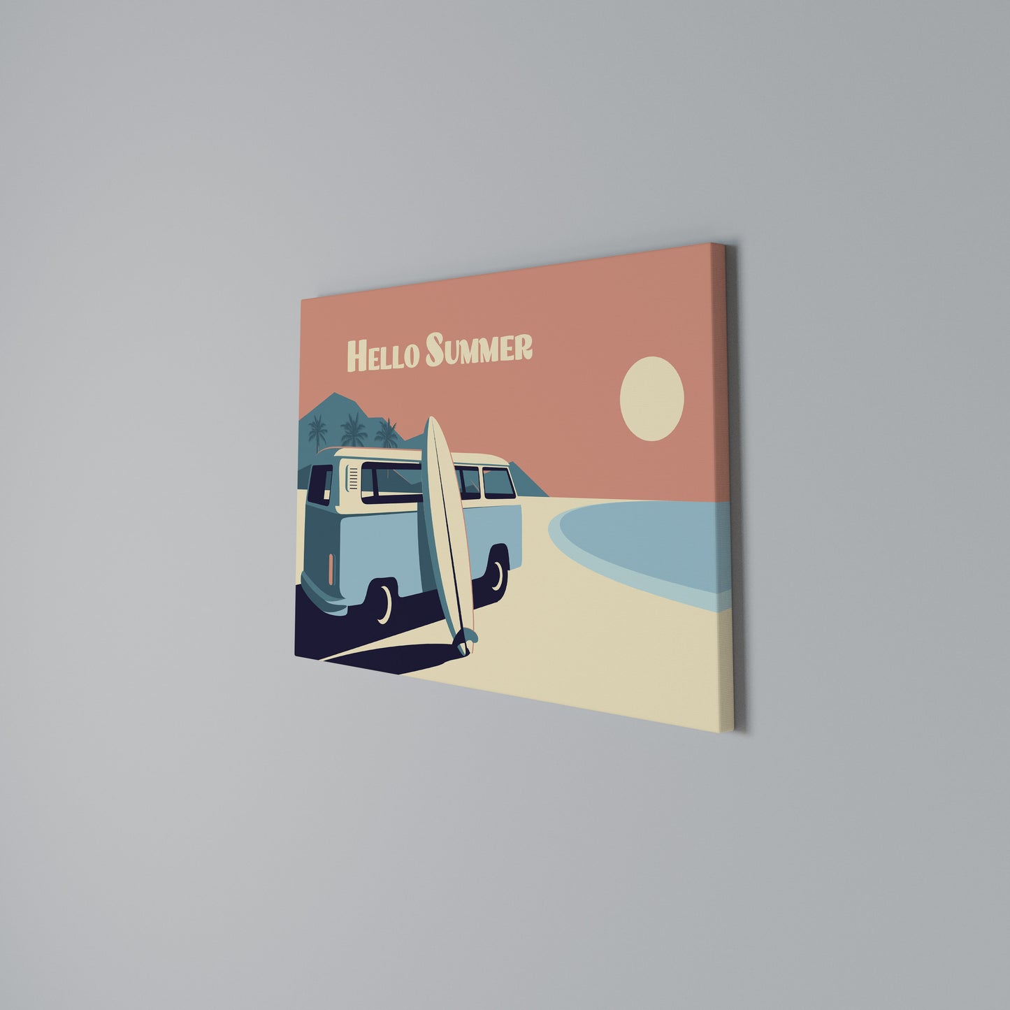 HELLO SUMMER Horizontal Canvas Print
