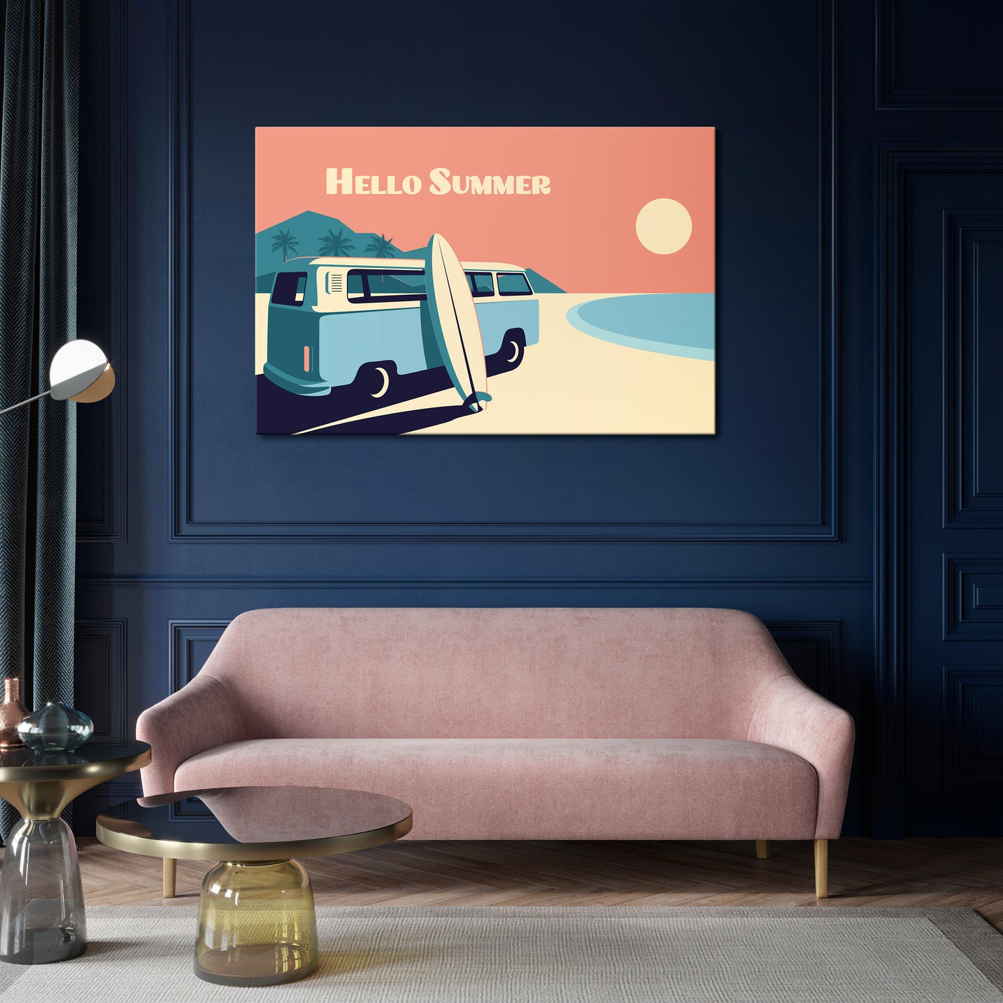 HELLO SUMMER Horizontal Canvas Print