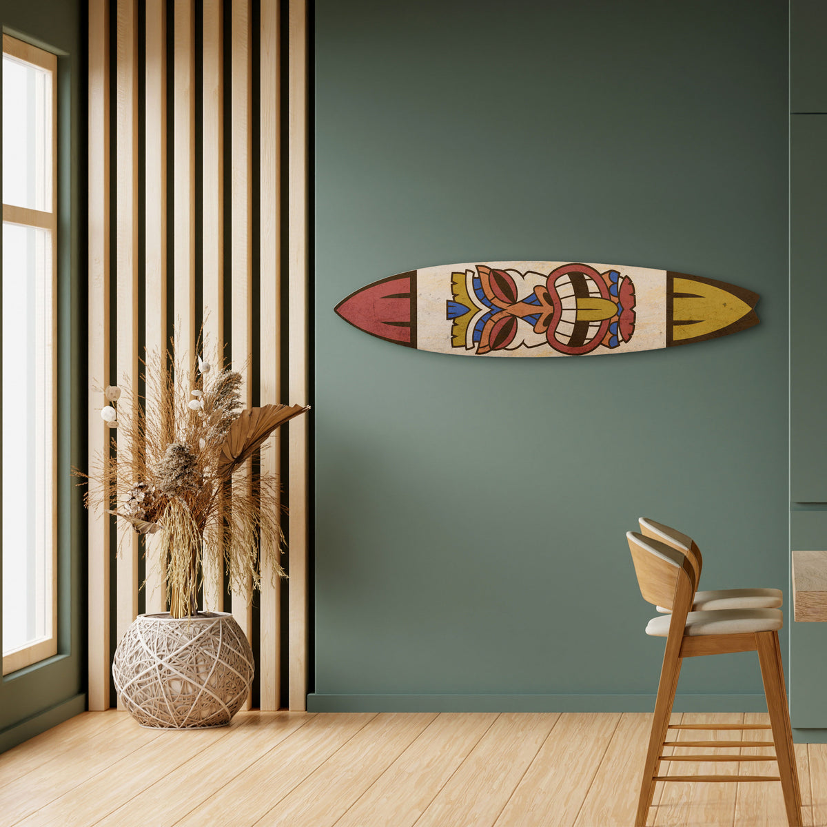 TOTEM TIKI Surfboard Decorative Panel
