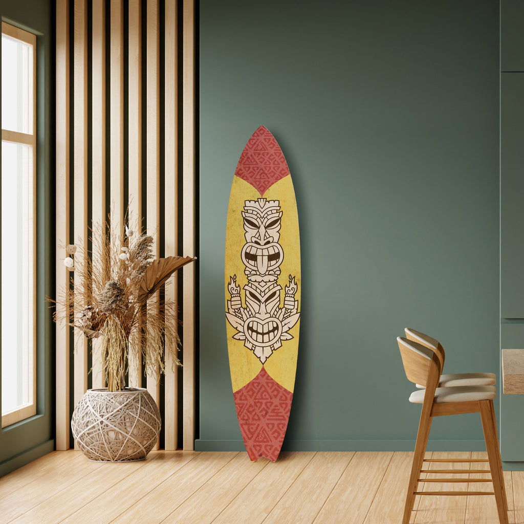 TIKI TOTEM Dekorativ Surfbräda