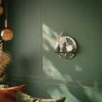 LEAF ECHO Rund konsthylla i svart finish