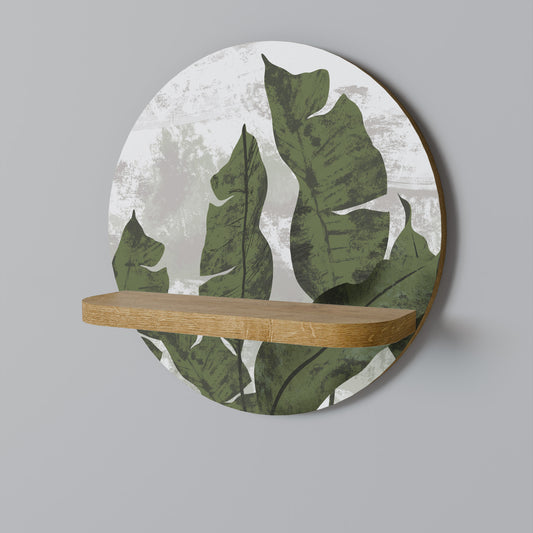 LEAF ECHO Rund Konsthylla I Ekeffekt