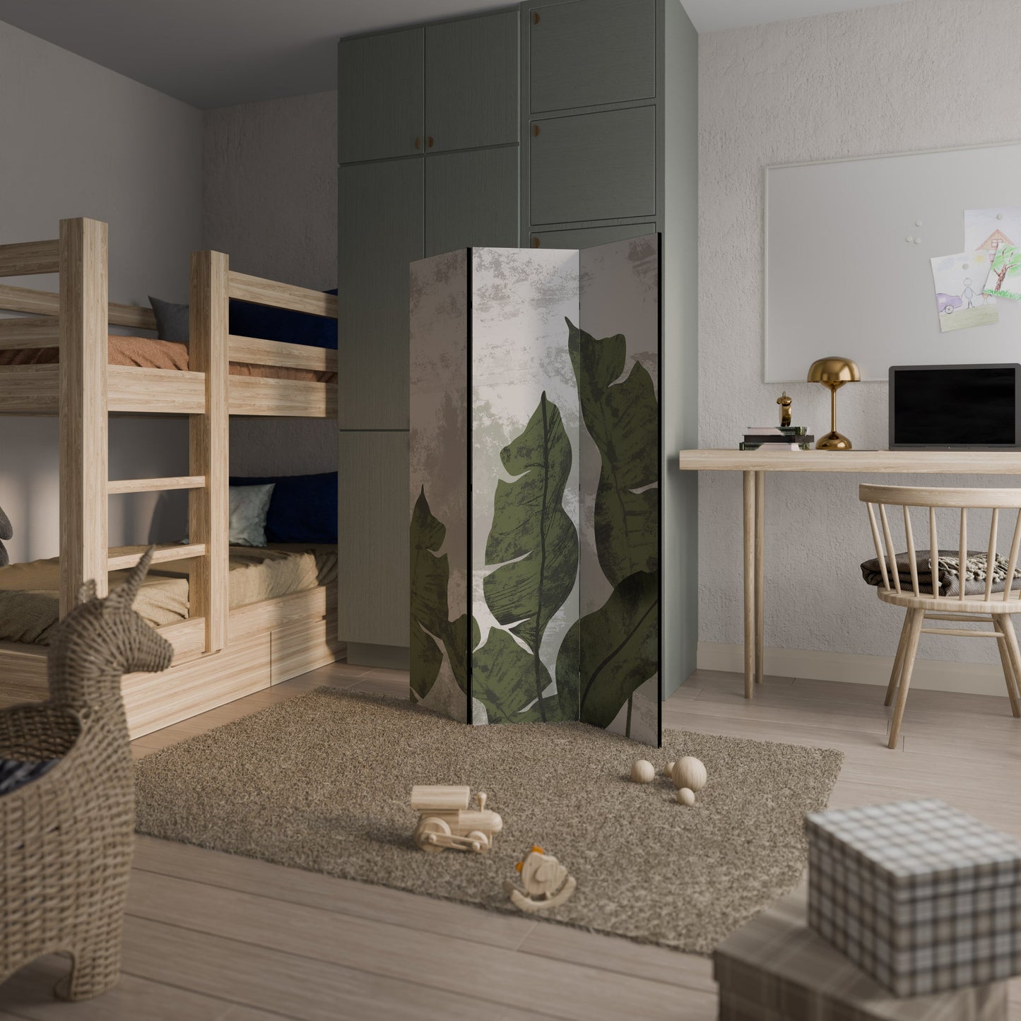 LEAF ECHO Decorative 3-Panel Room Divider