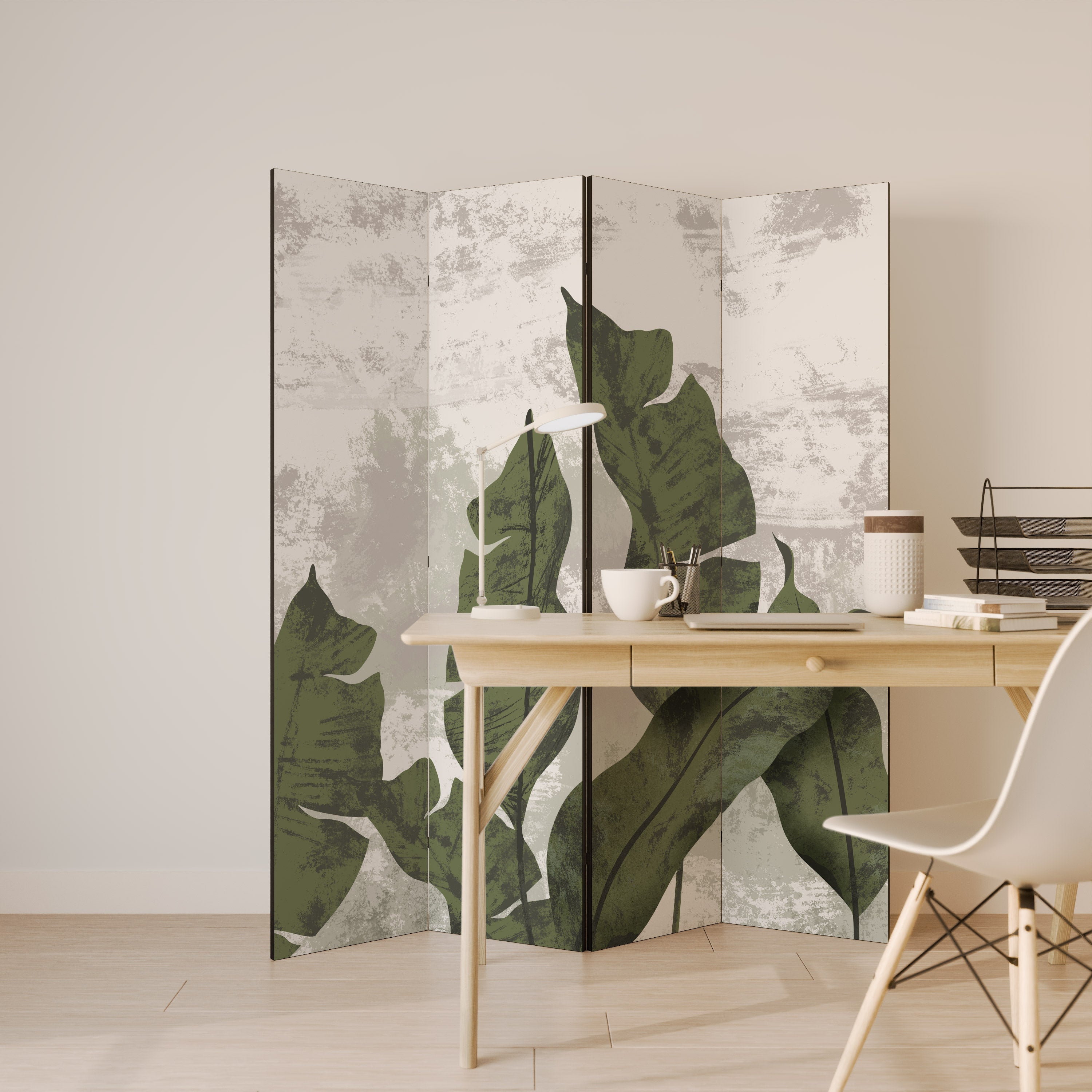LEAF ECHO Dekorativ rumsavdelare med 4 paneler