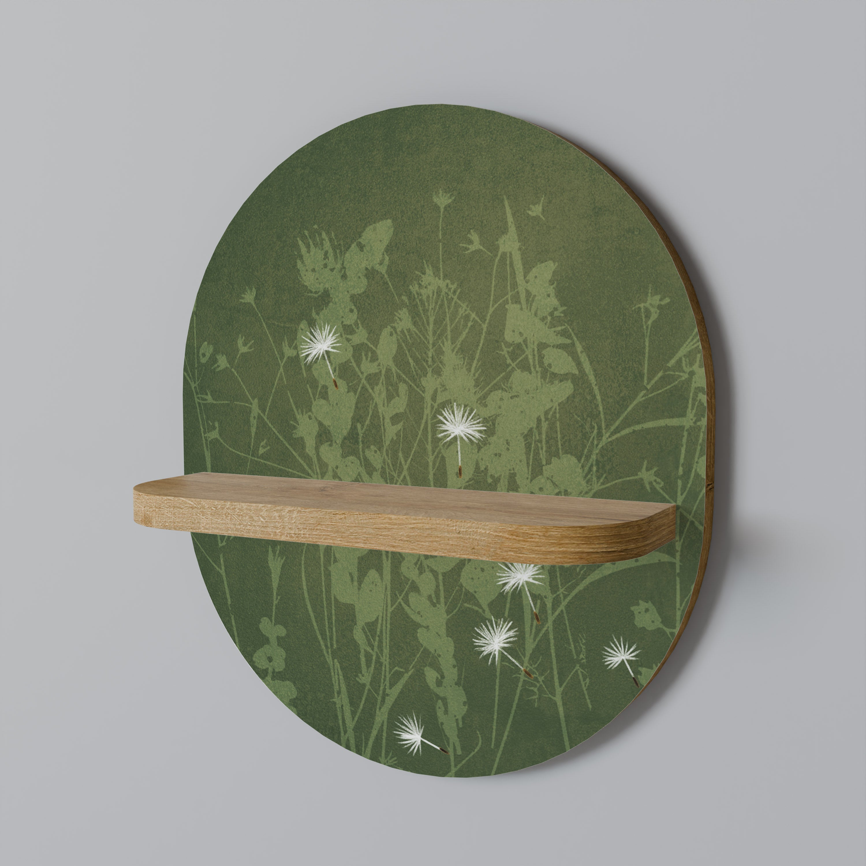 DANDELION HOLD Oval Art Hylla I Ekeffekt
