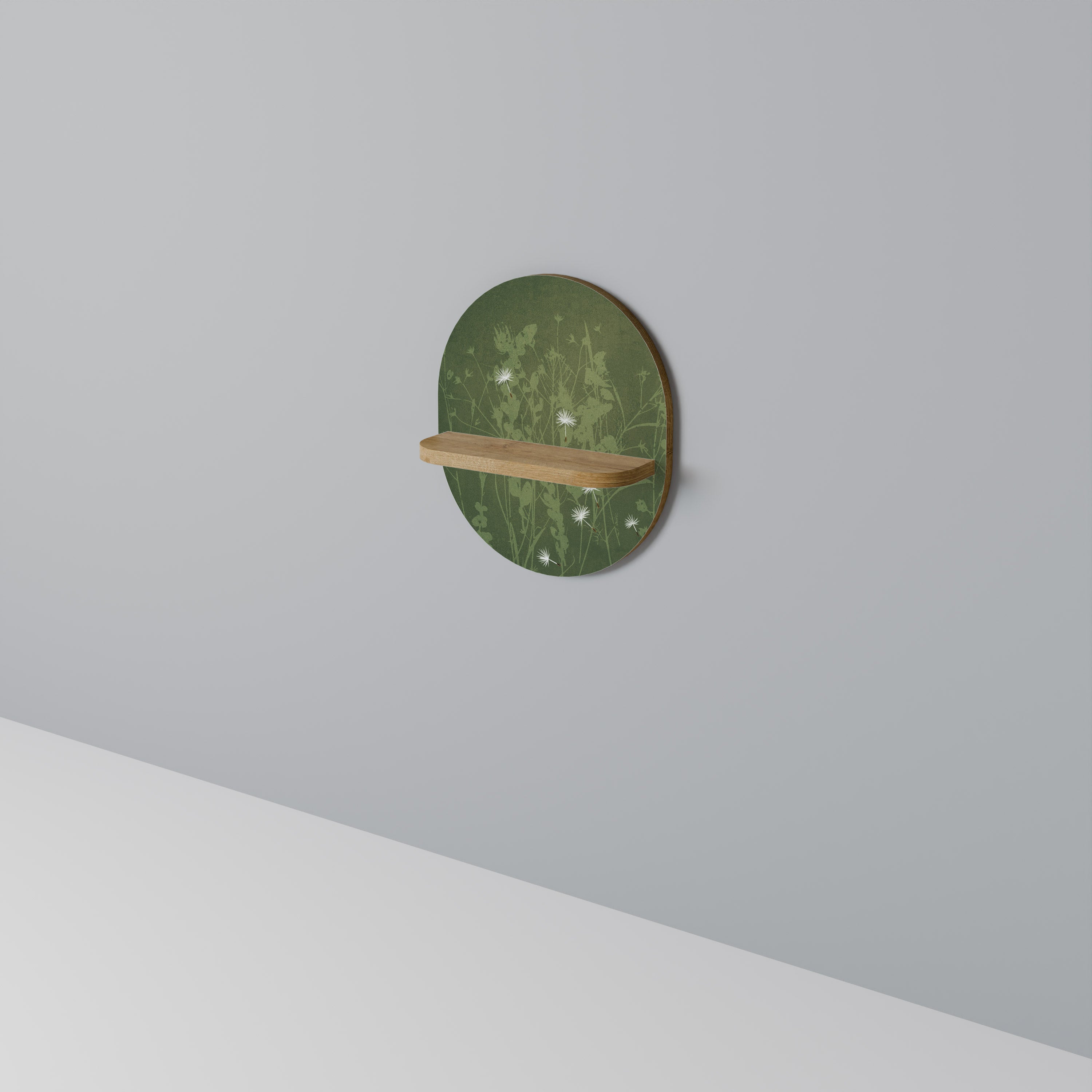 DANDELION HOLD Oval Art Hylla I Ekeffekt