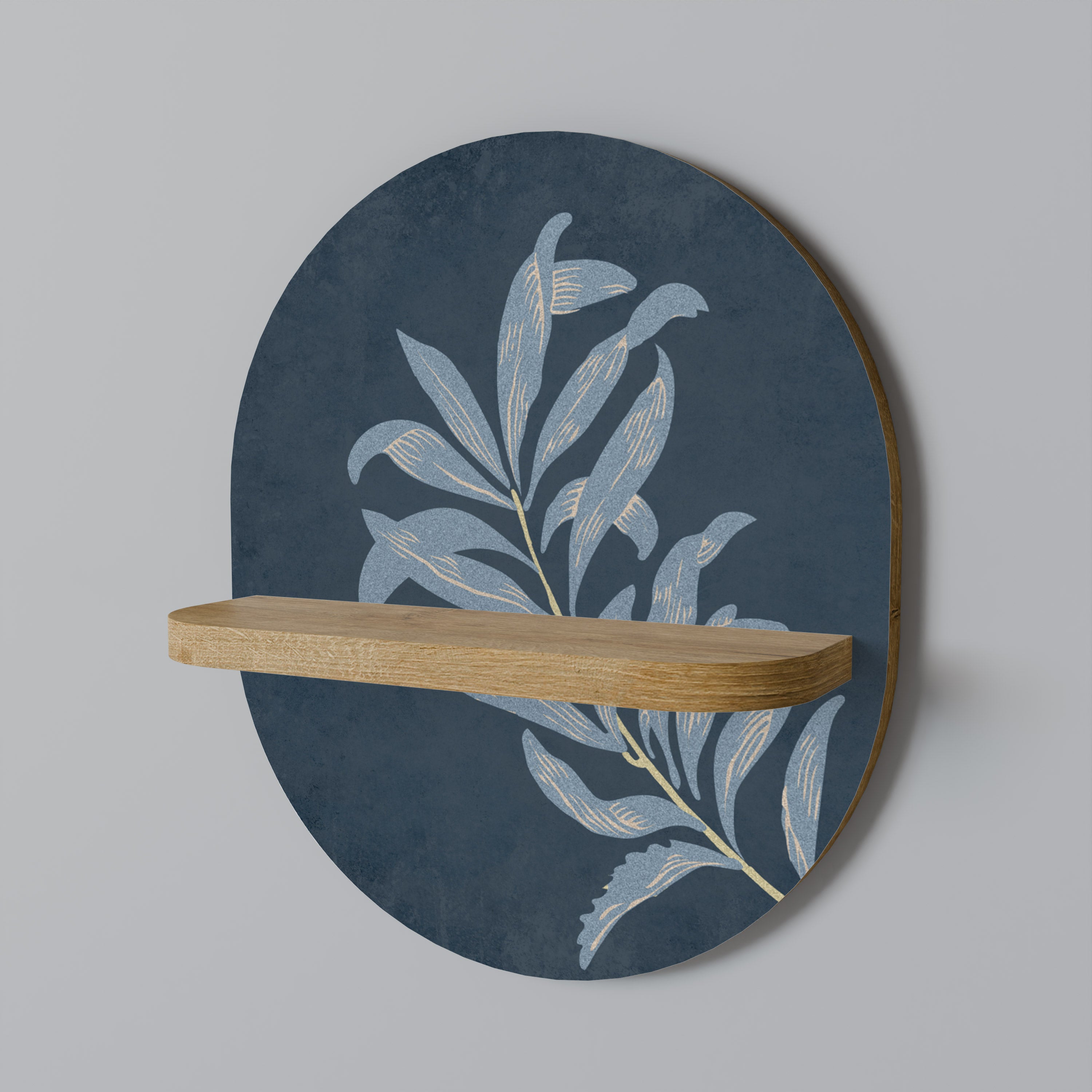 SHADOW BRANCH Oval Art Hylla I Ekeffekt