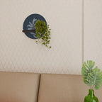 SHADOW BRANCH Rund konsthylla i svart finish