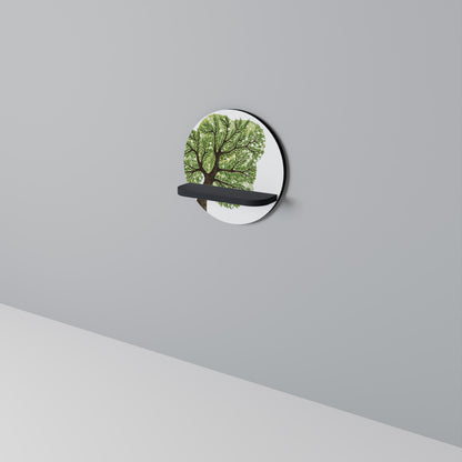 WILDERNESS DASH Rund konsthylla i svart finish