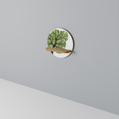 WILDERNESS DASH Rund Konsthylla I Ekeffekt