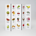 FRUIT LESSON Dekorativ rumsavdelare – 5 paneler