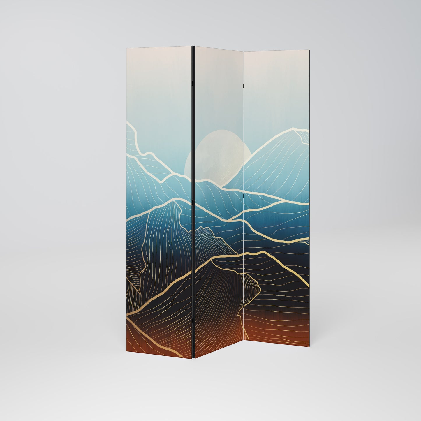 LUNAR SECRETS Dekorativ rumsavdelare – 3 paneler