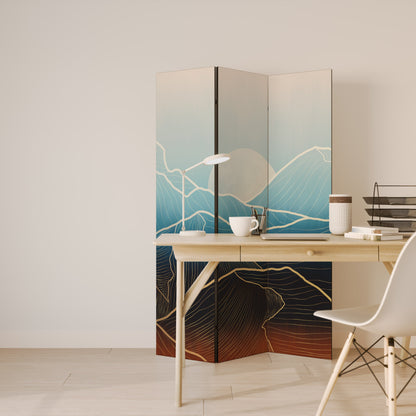 LUNAR SECRETS Dekorativ rumsavdelare med 3 paneler