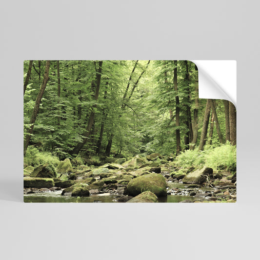 TRANQUIL STONES AND STREAMS Självhäftande Horisontell Poster