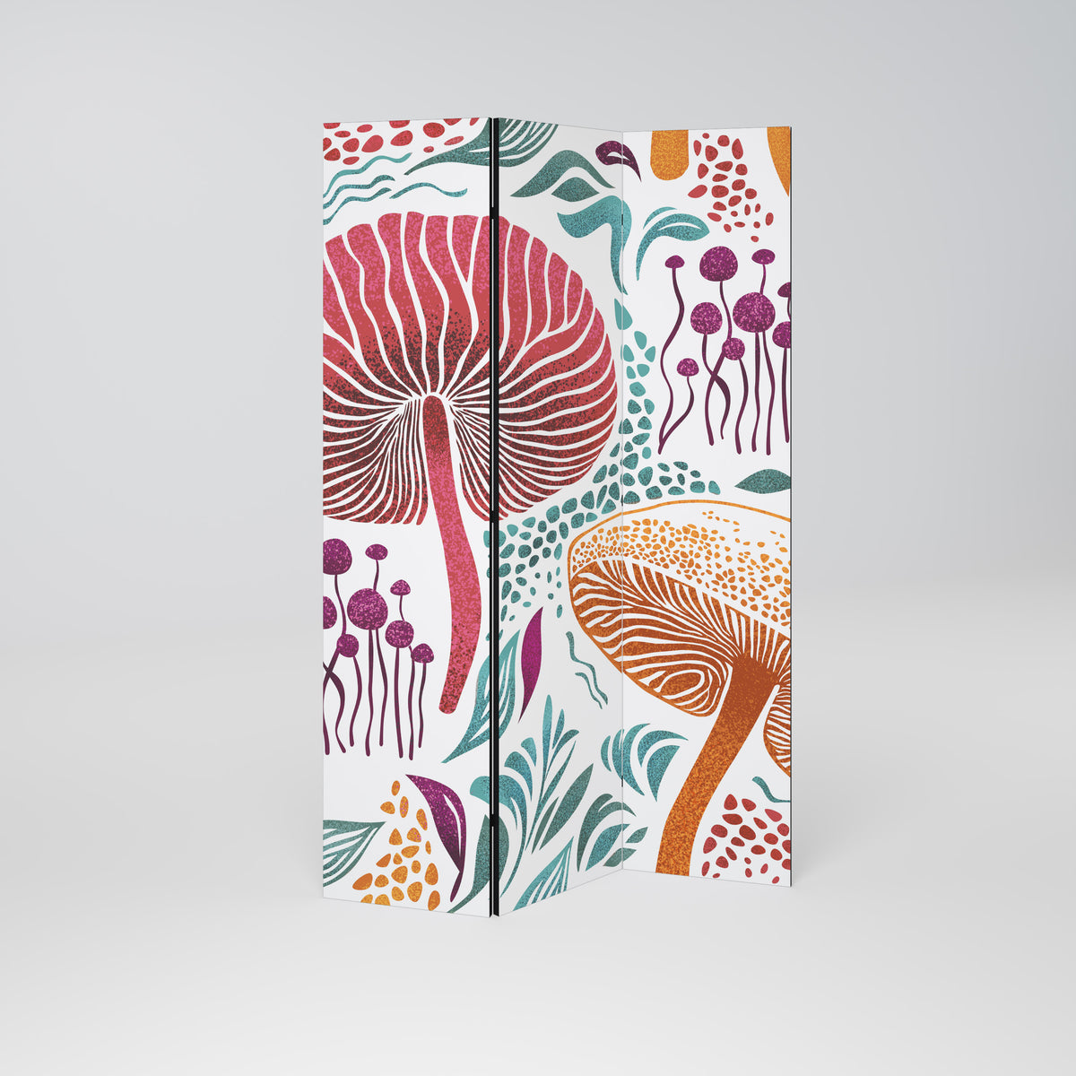 FUNGUS FANTASY Dekorativ rumsavdelare – 3 paneler
