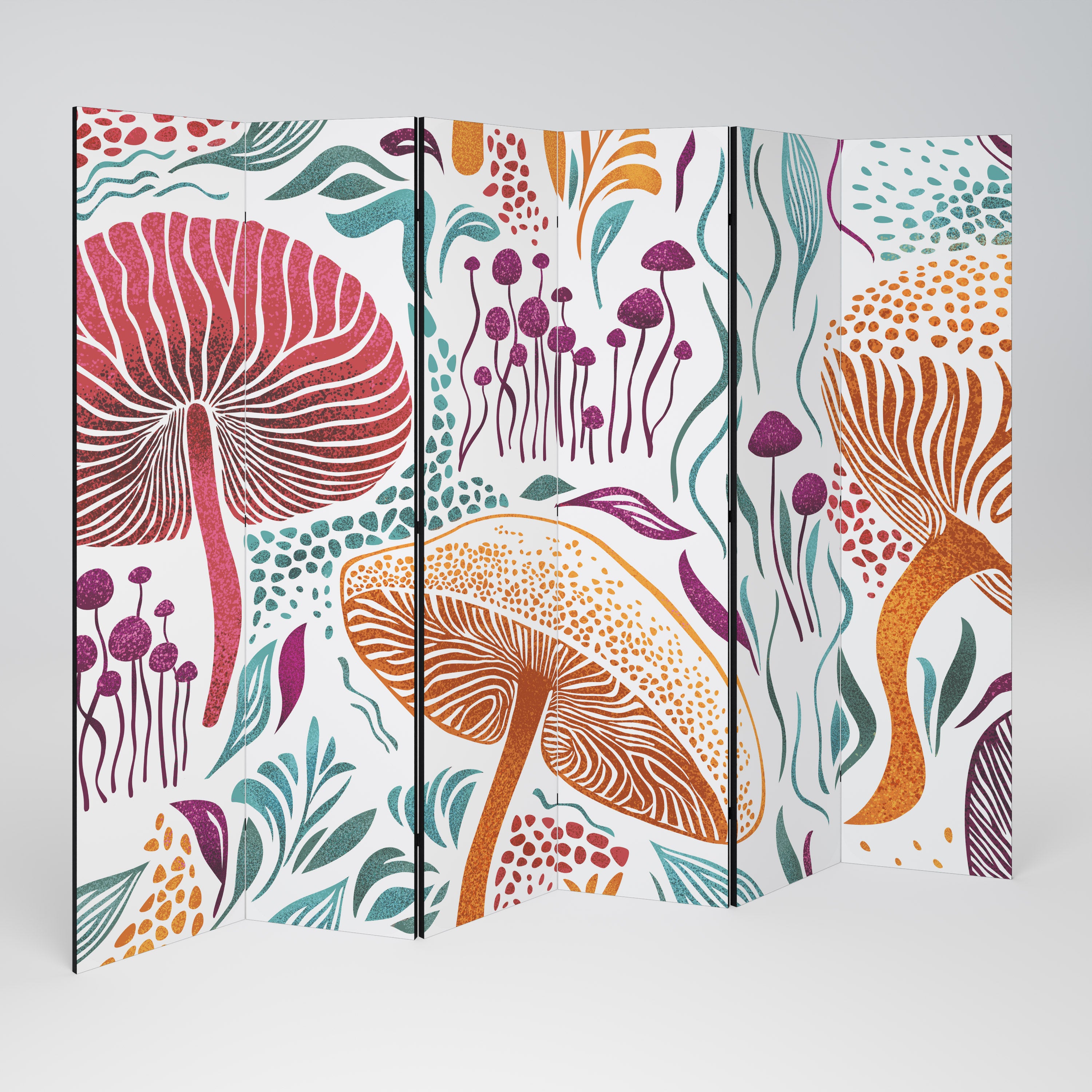 FUNGUS FANTASY 6-Panel Room Divider