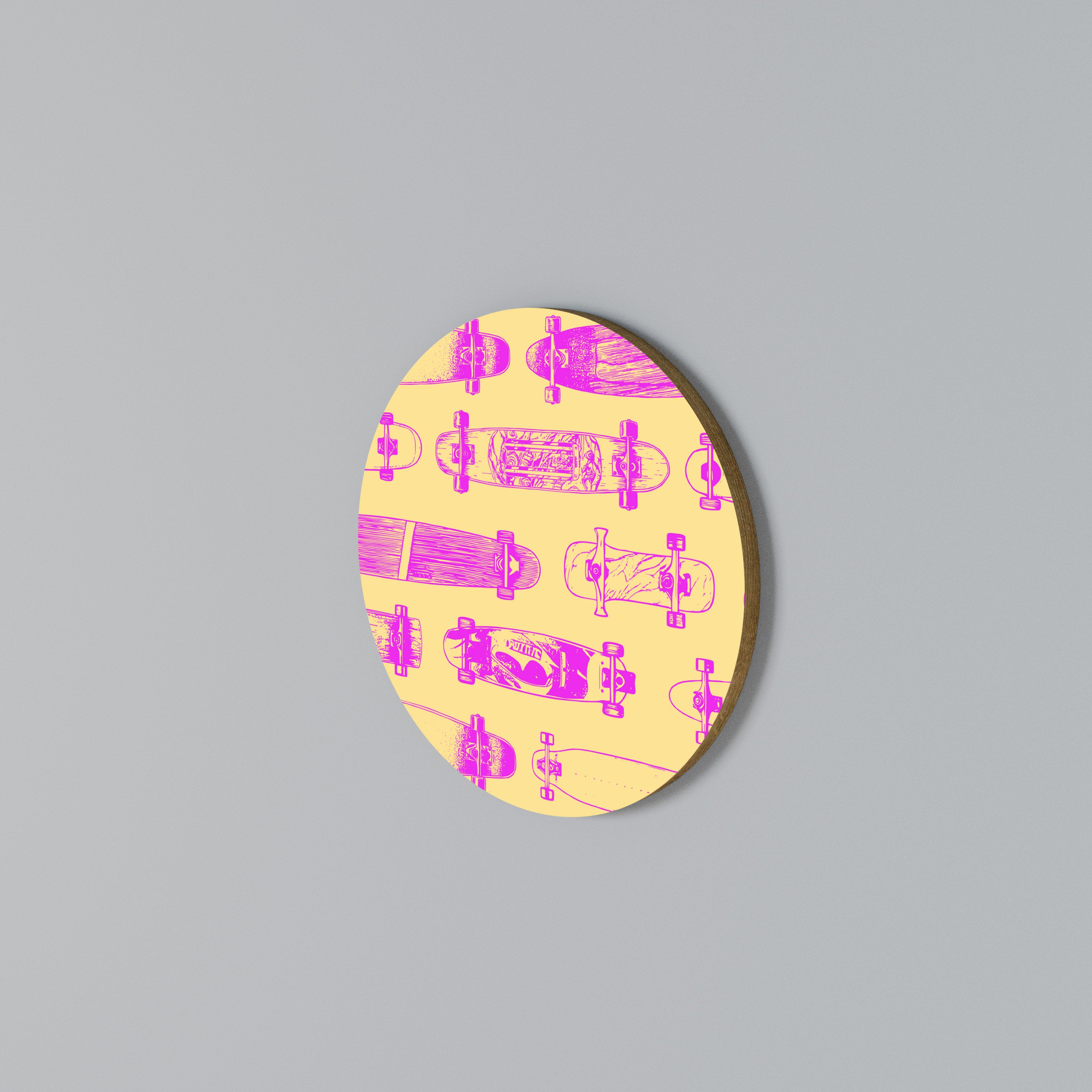 SKATEBOARD ARTISTRY Rund väggdekor