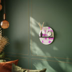 SKATEBOARD SKISS Oval konsthylla i svart finish