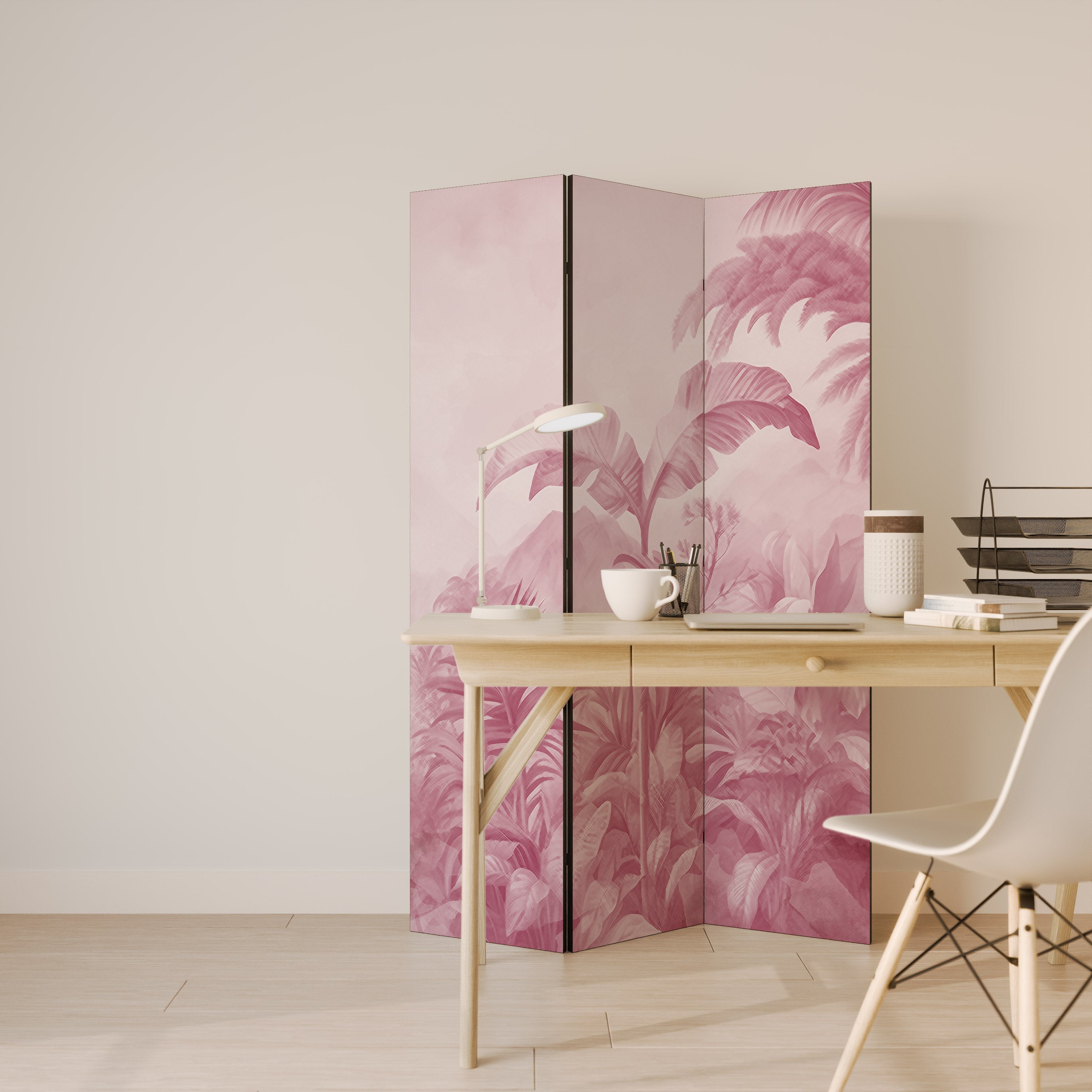 SWEET TROPICS Dekorativ rumsavdelare med 3 paneler