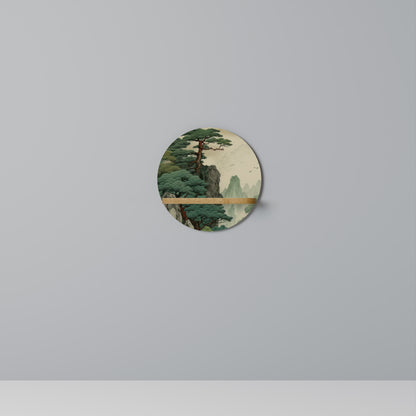 VERDURE ABYSS Rund Konsthylla I Ekeffekt