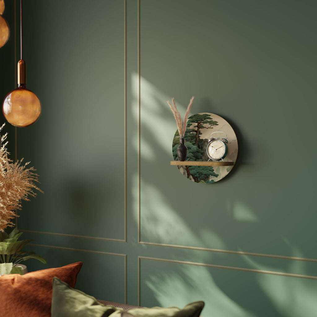 VERDURE ABYSS Rund Konsthylla I Ekeffekt