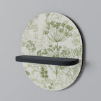 FÄNKEL BALDACHIN Oval konsthylla i svart finish