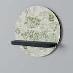 FÄNKEL BALDACHIN Rund konsthylla i svart finish