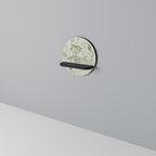 FÄNKEL BALDACHIN Rund konsthylla i svart finish