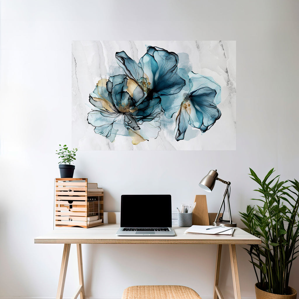 ELEGANT AKVARELL, självhäftande poster