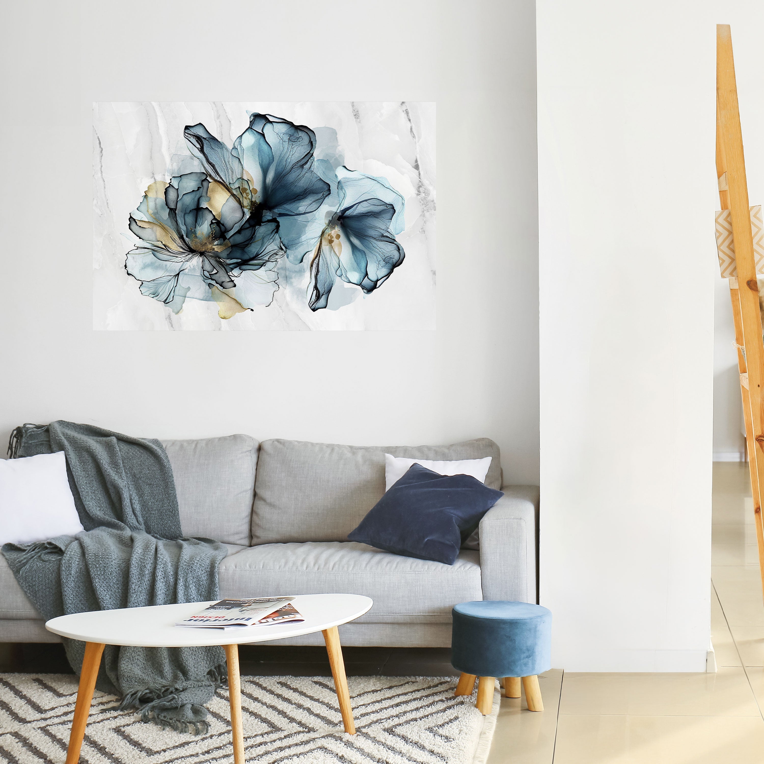 ELEGANT AKVARELL, självhäftande poster