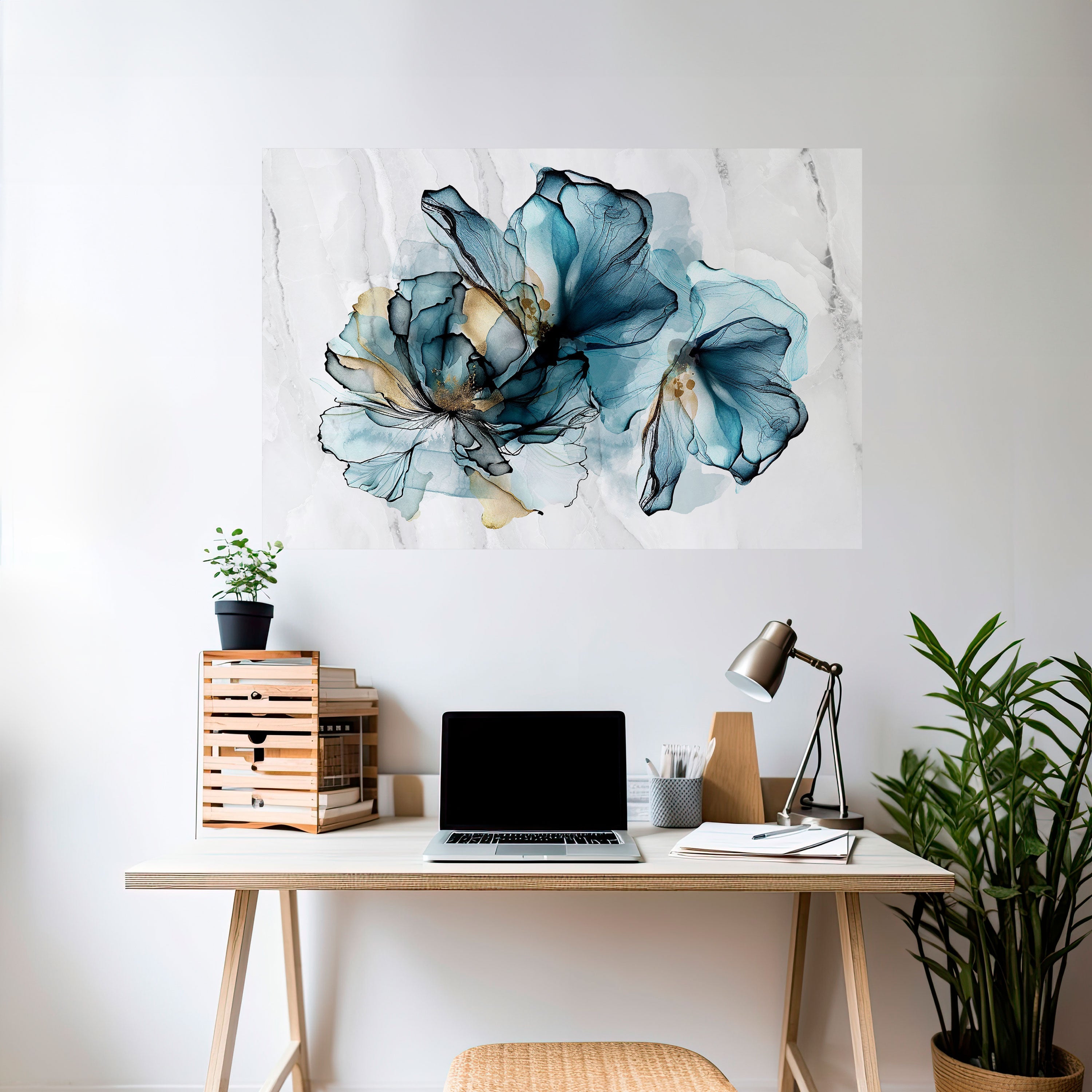 ELEGANT AKVARELL, självhäftande poster