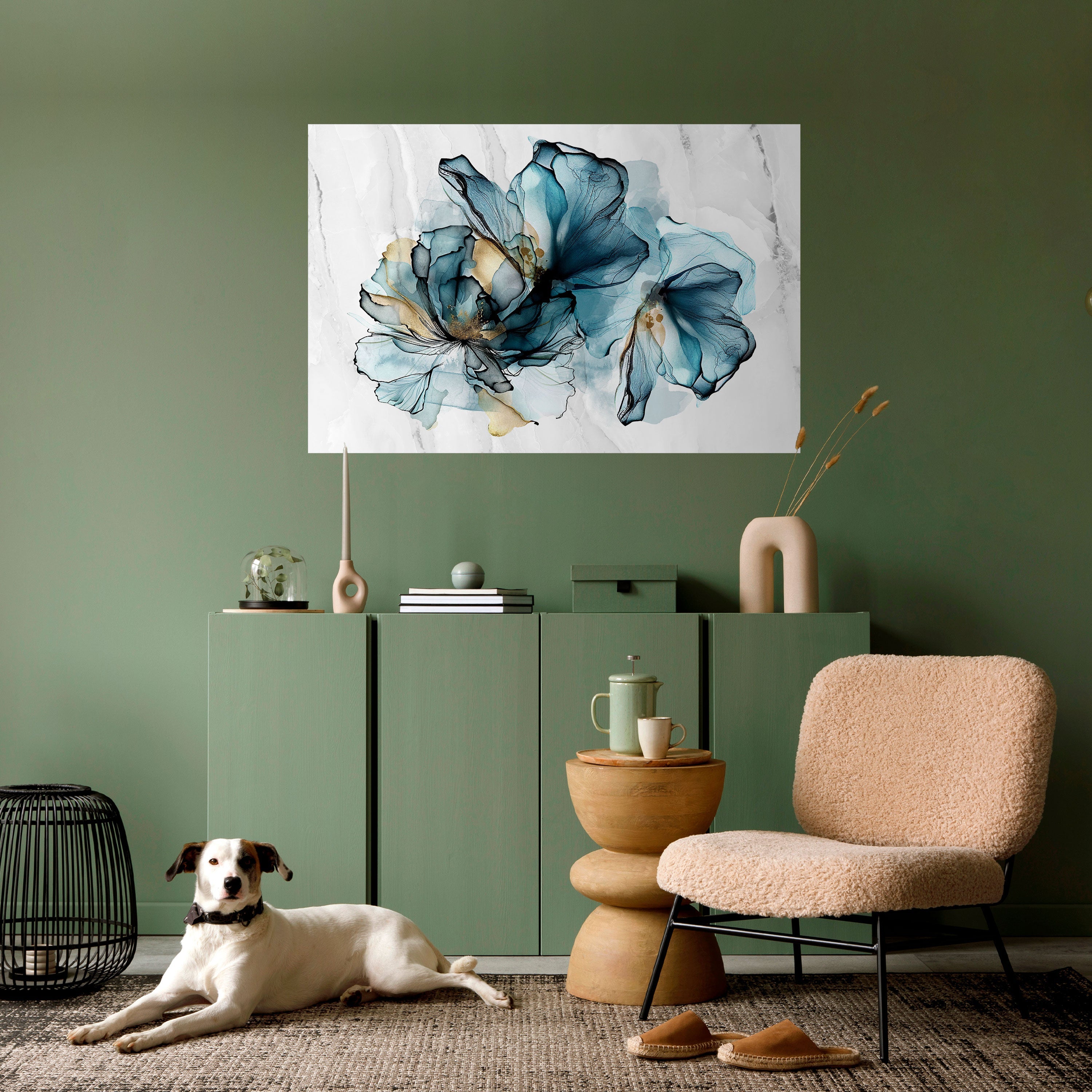 ELEGANT AKVARELL, självhäftande poster