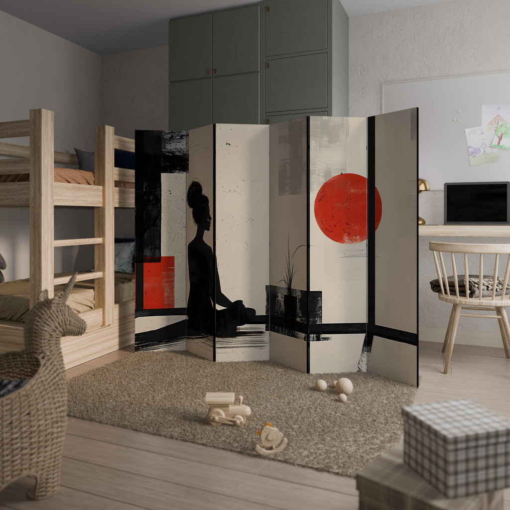 RED SUNSATION Rumsavdelare 6 paneler