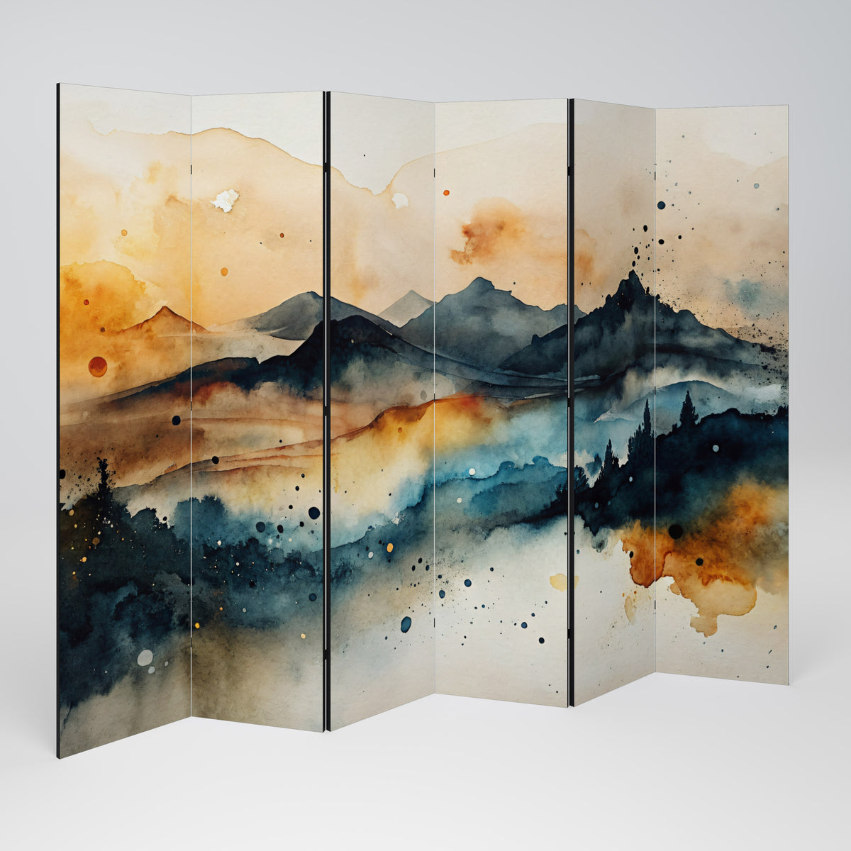OMINOUS MOUNTAINS Rumsavdelare 6 paneler