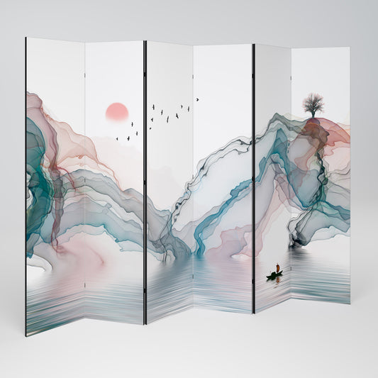 VELVET CROSSING Decorative 6-Panel Room Divider