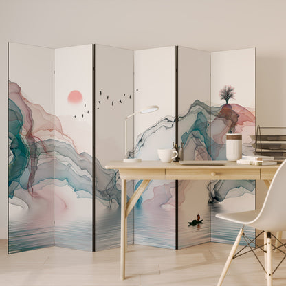 VELVET CROSSING Decorative 6-Panel Room Divider