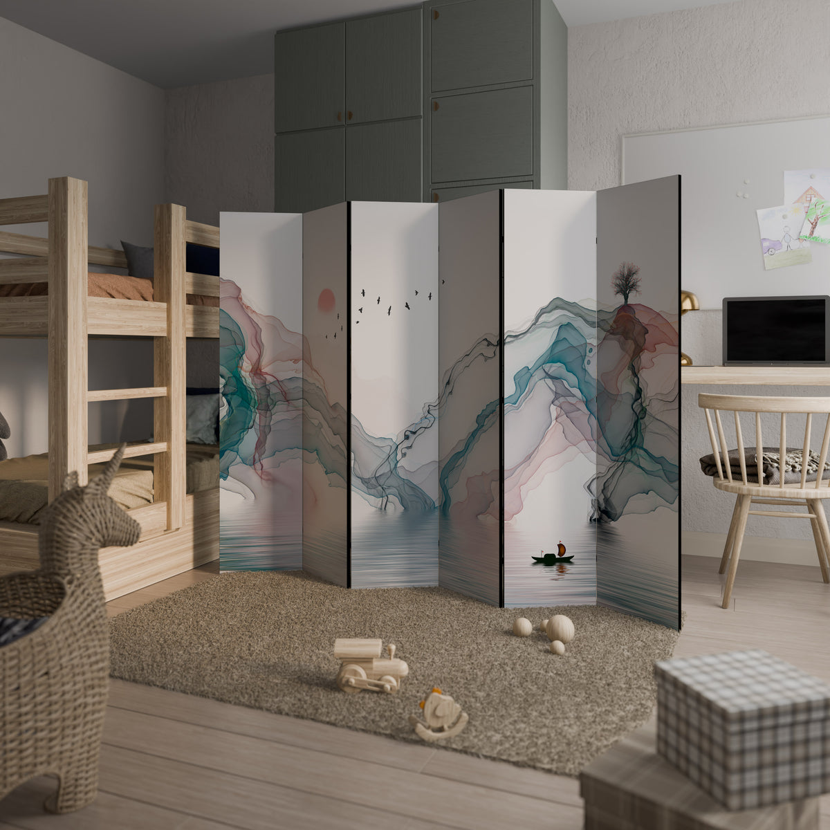 VELVET CROSSING Rumsavdelare 6 paneler