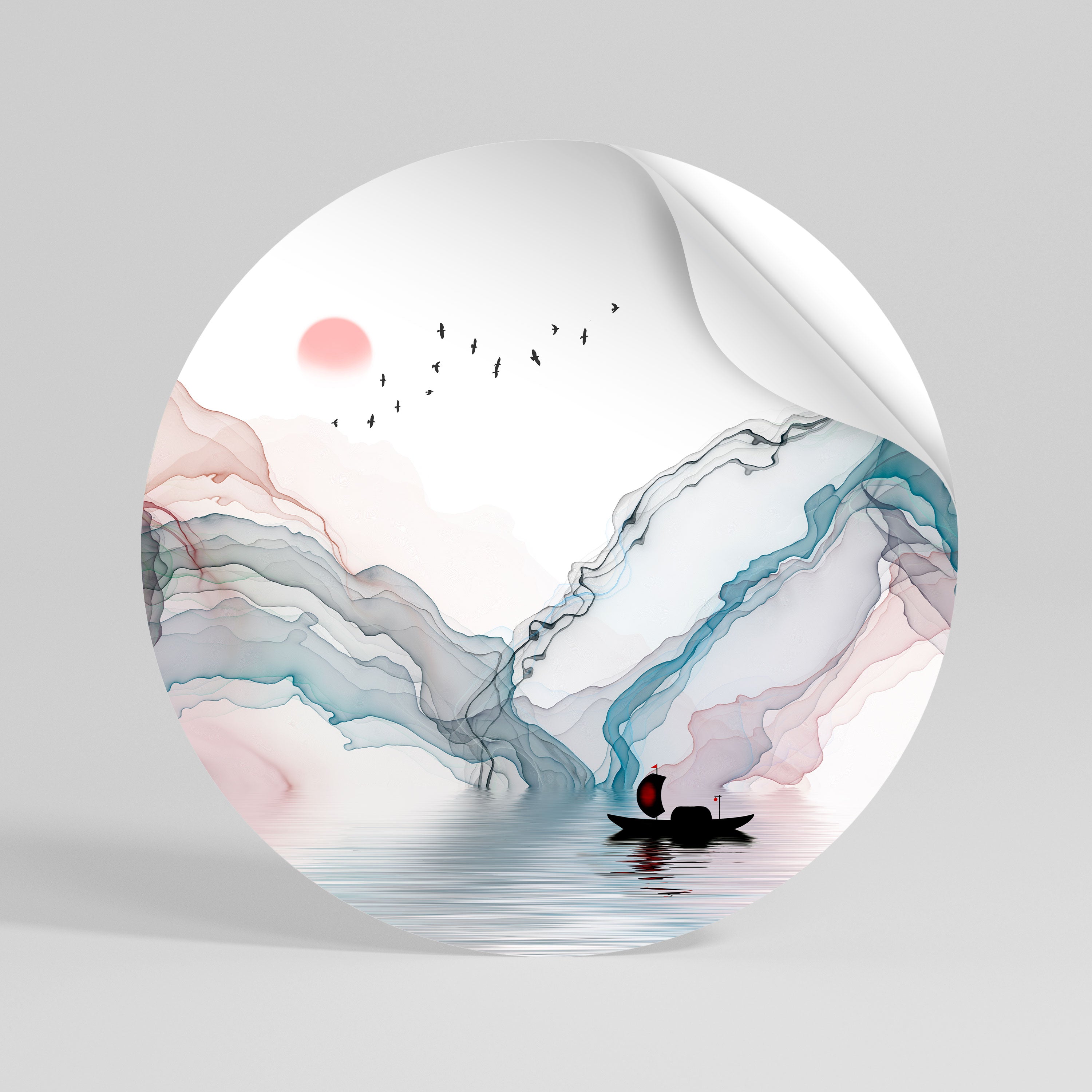 VELVET CROSSING Rund väggdekal