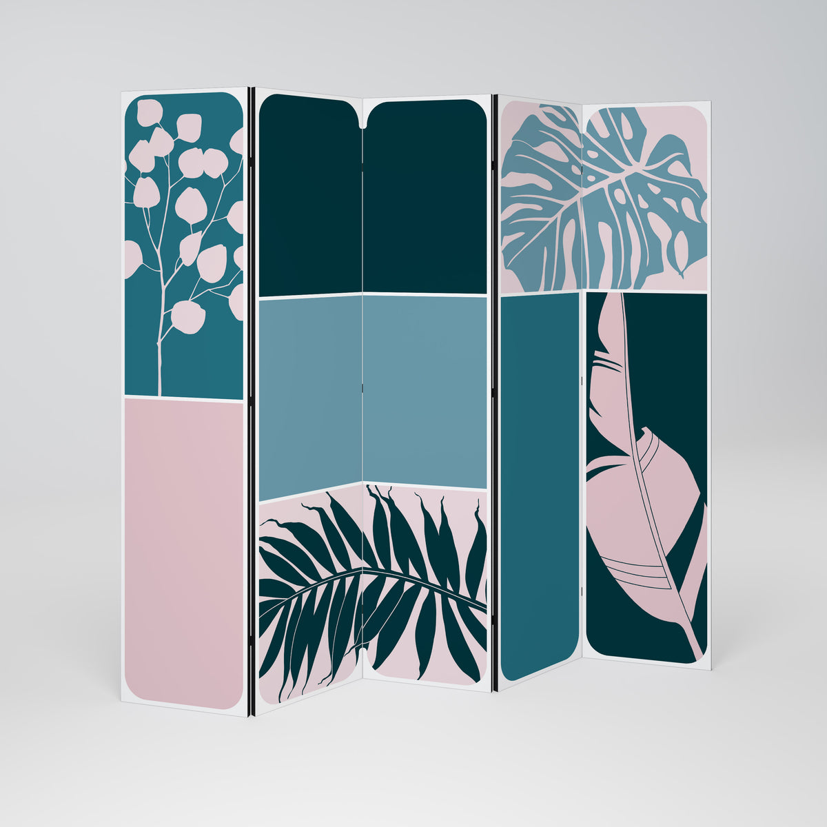COMBINATION OF SHAPES Dekorativ rumsavdelare – 5 paneler
