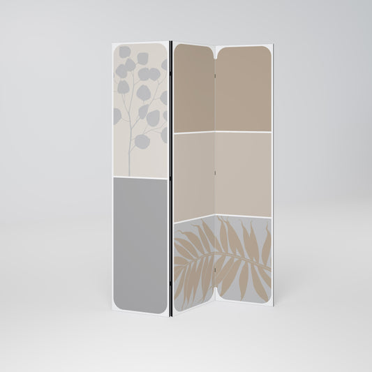 TROPICAL SHAPES Decorative 3-Panel Room Divider