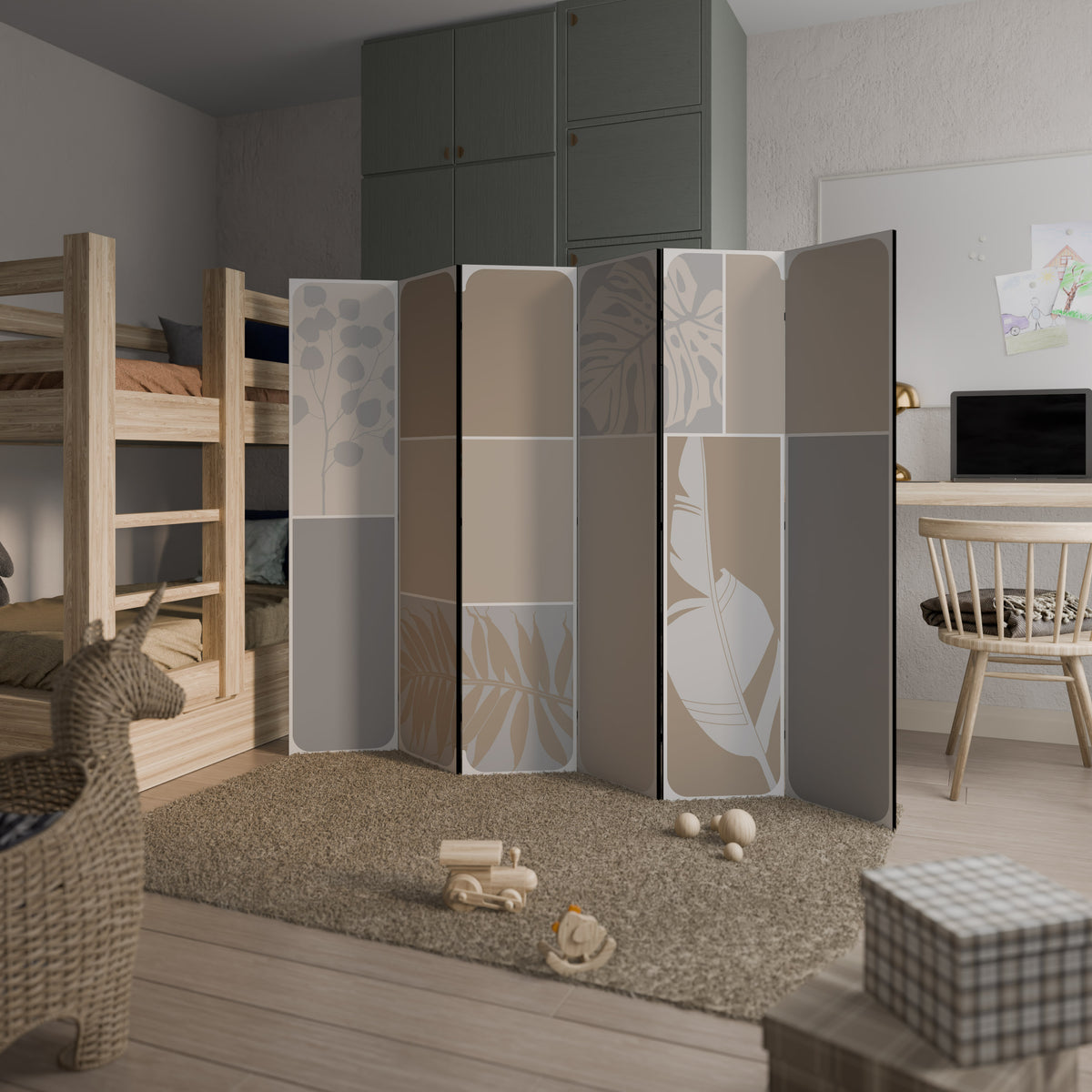 TROPICAL SHAPES Rumsavdelare 6 paneler