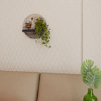 MACHINARIUMMASKINER Rund konsthylla i svart finish